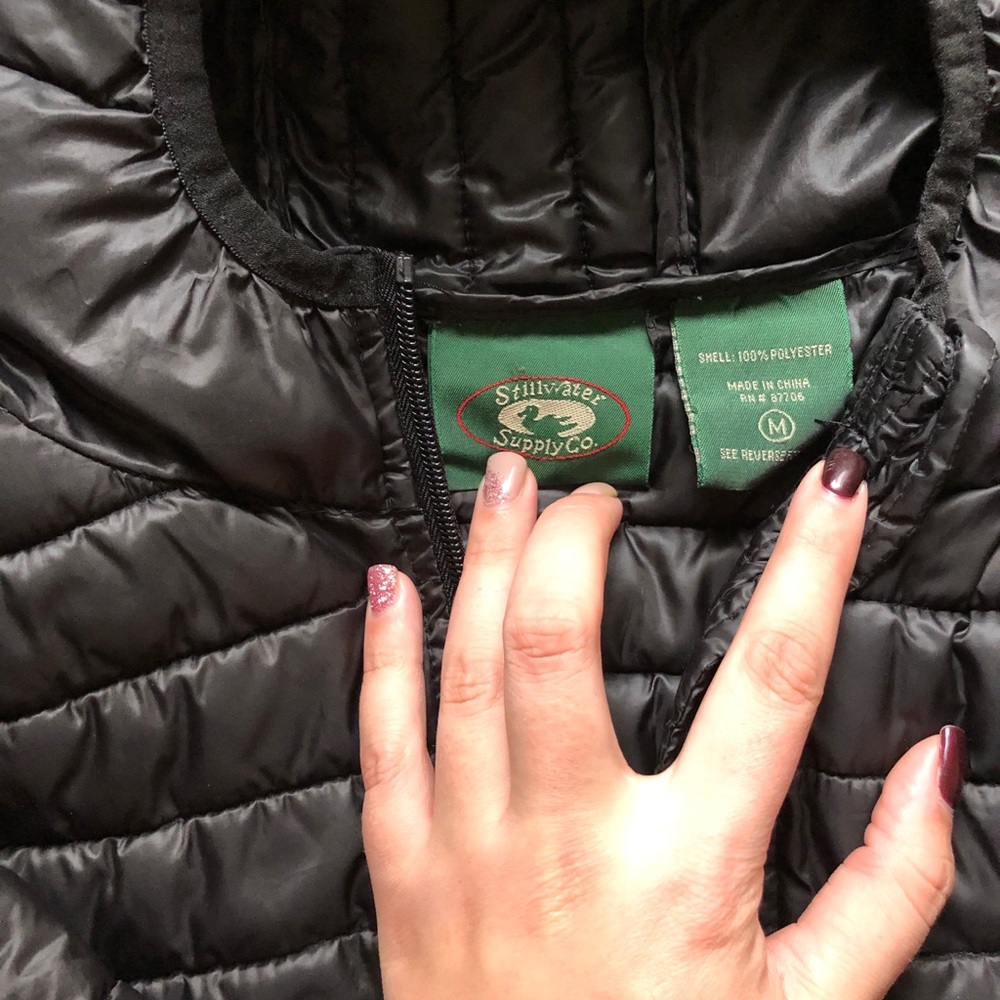 Black , size :m puffy jacket